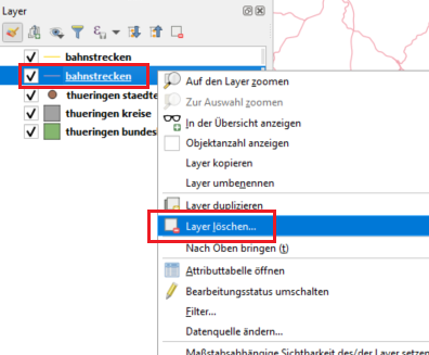 qgis tutorial, deutsch, lektion4, maptransfer, layer entfernen, übersicht, layerfenster